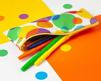 Rainbow Spots Pencil Case / Pouch
