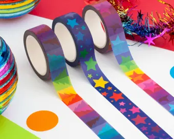 Colourful Christmas Washi Tape Set of 3