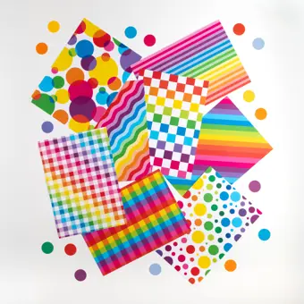 Colourful Rainbow Writing Paper Set