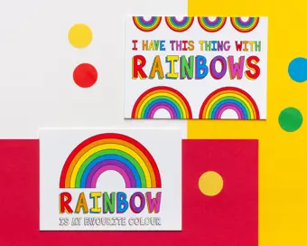 Rainbow Postcard Set