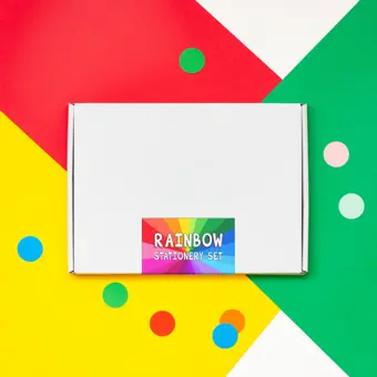 Rainbow Stationery Set